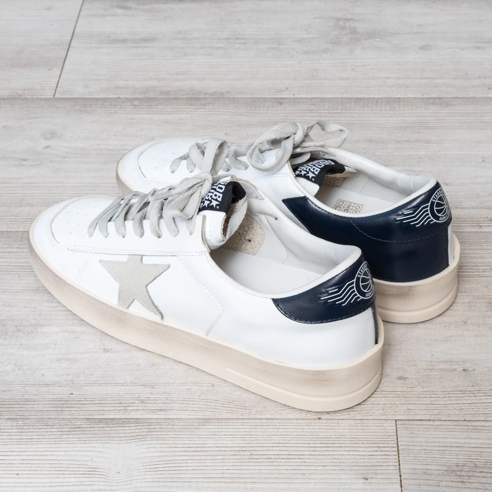 Golden Goose White Leather Stardan Sneakers