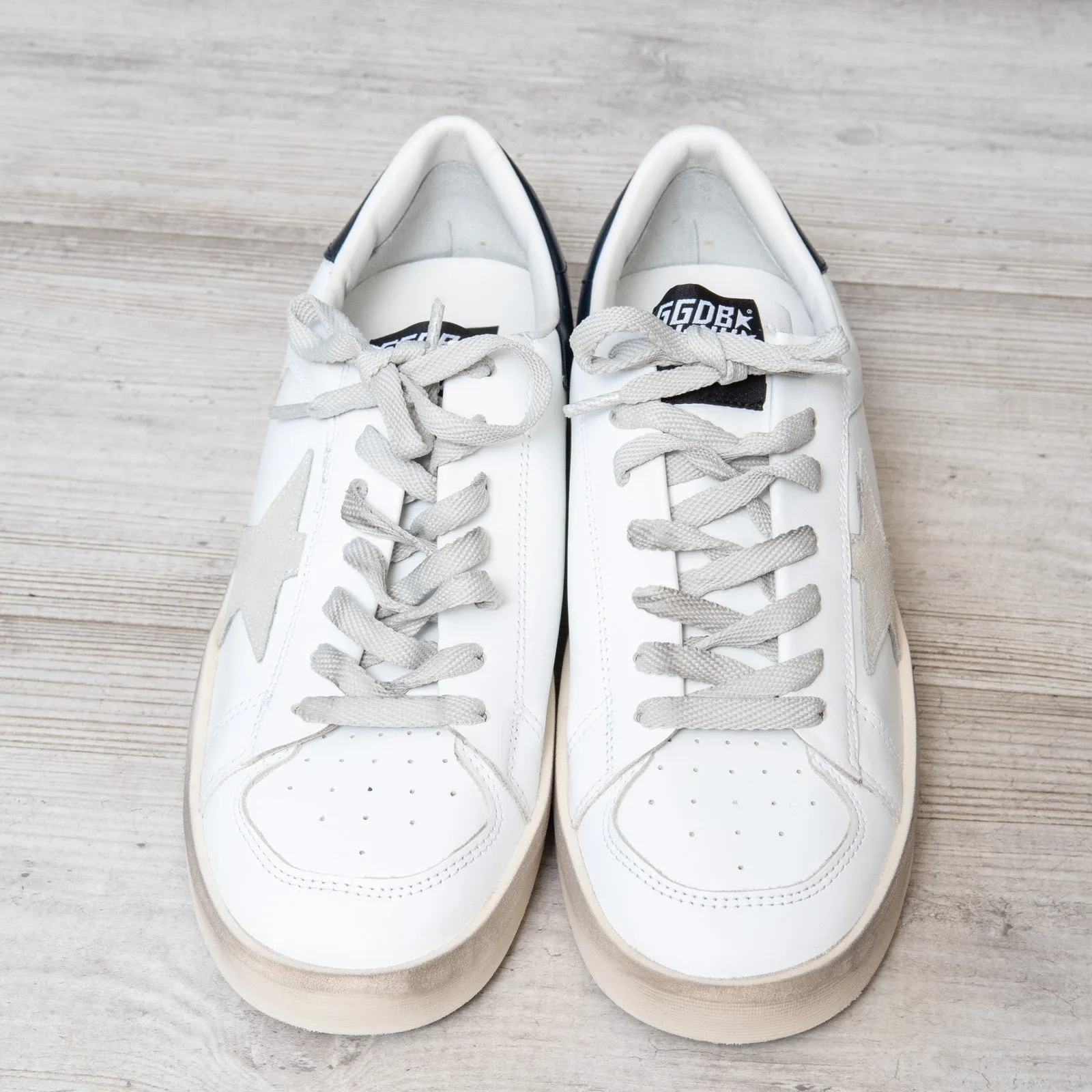 Golden Goose White Leather Stardan Sneakers