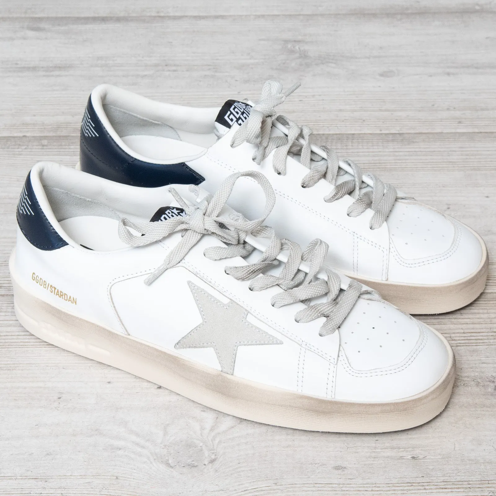 Golden Goose White Leather Stardan Sneakers