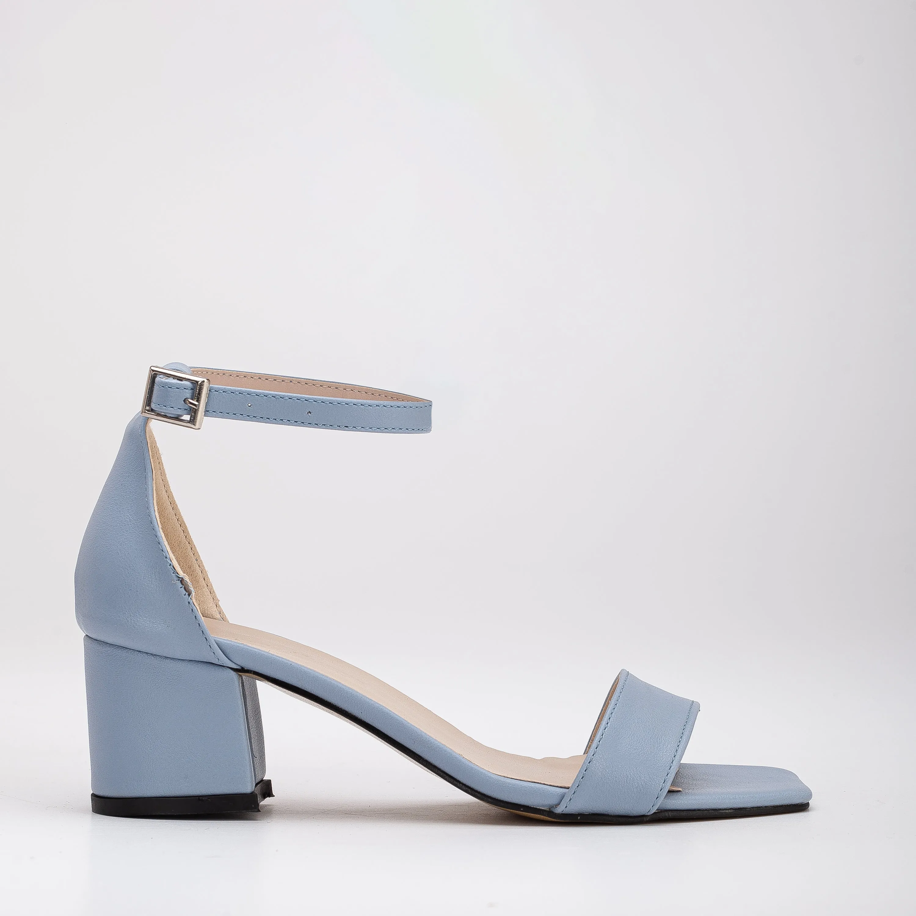 Hera - Baby Blue Sandals with Ribbon