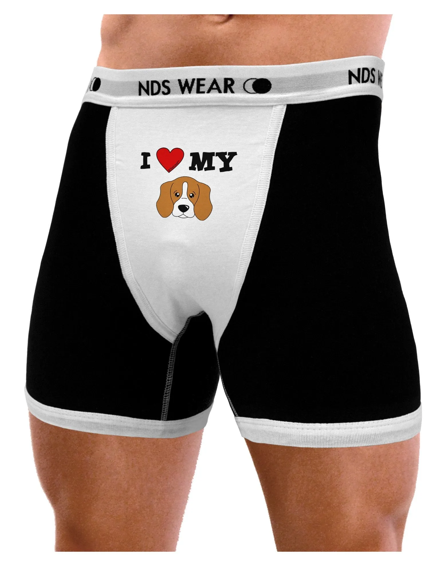 I Heart My - Cute Beagle Dog Mens Boxer Brief Underwear by TooLoud