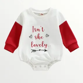 Isn’t she lovely sweatshirt romper