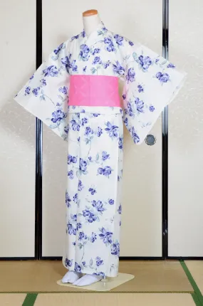 Japanese yukata kimono / D #191