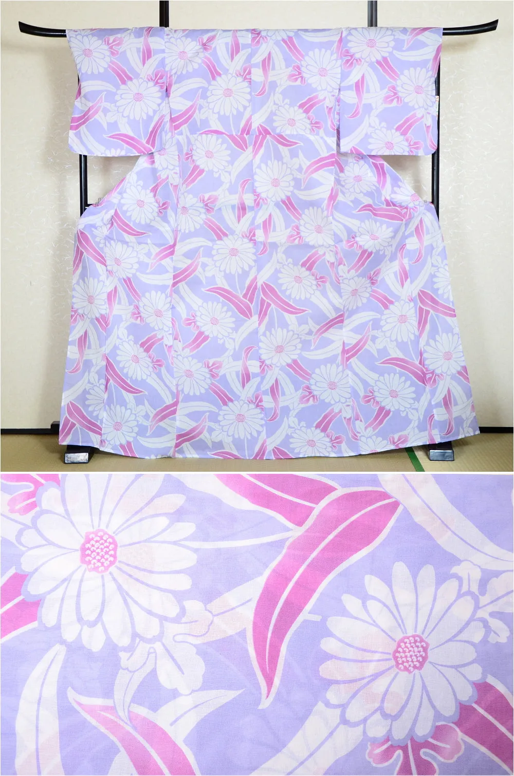 Japanese yukata kimono/ Plus size / P #237