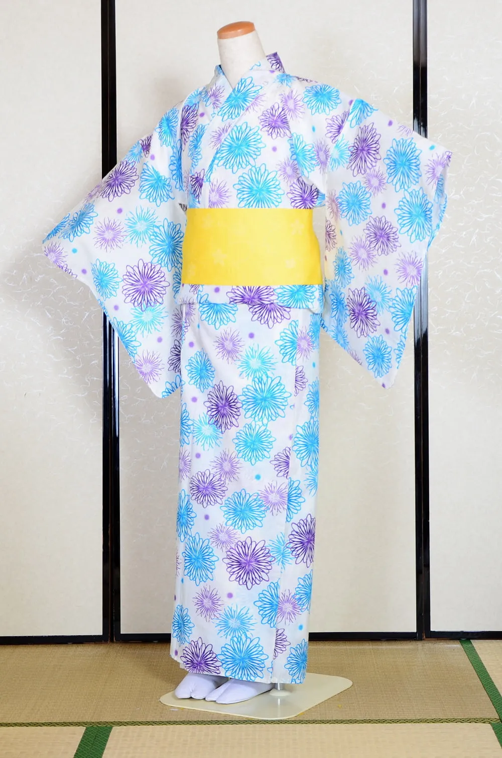 Japanese yukata kimono/ Plus size / P #347