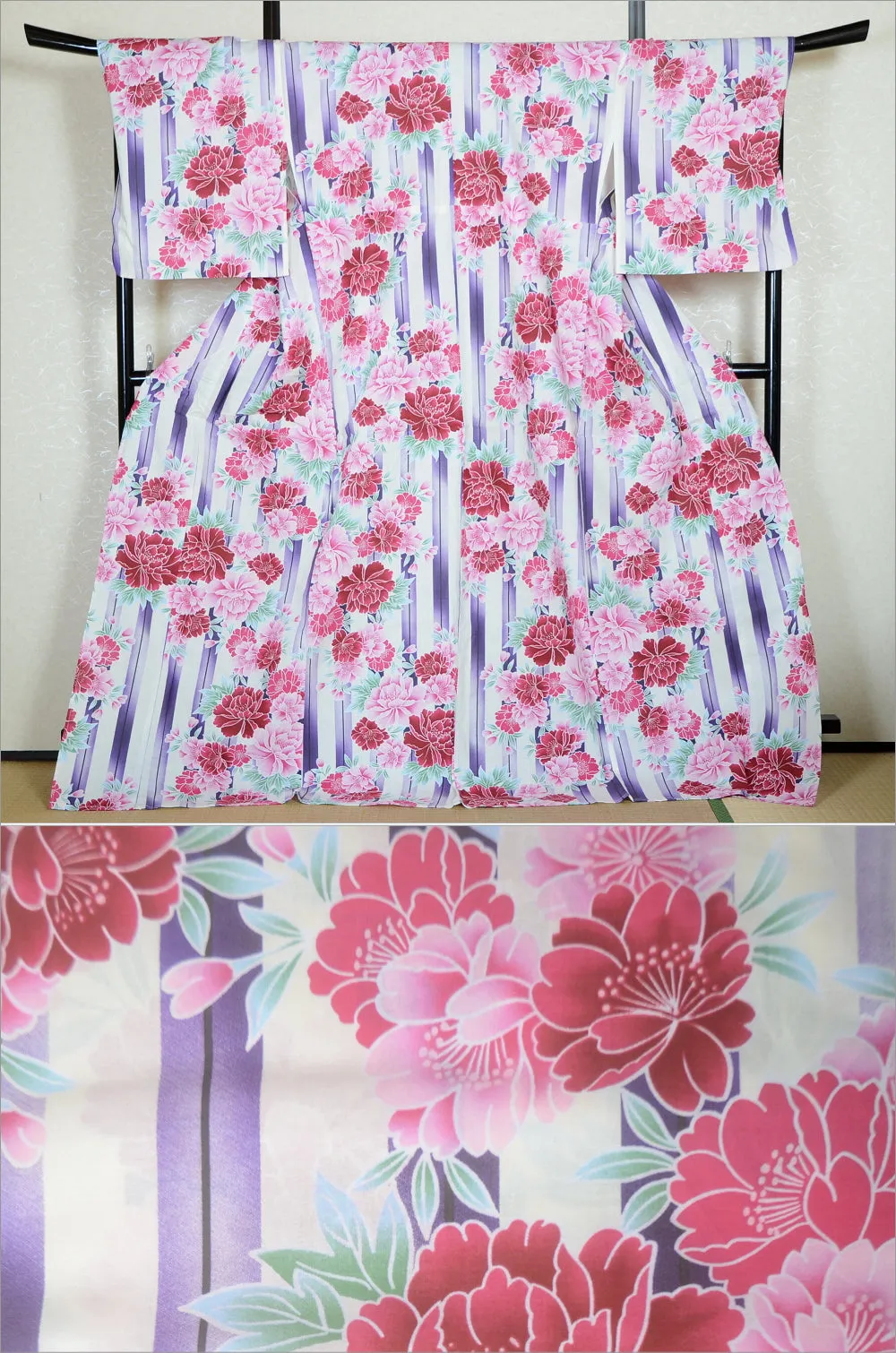 Japanese yukata kimono/ Plus size / P #363