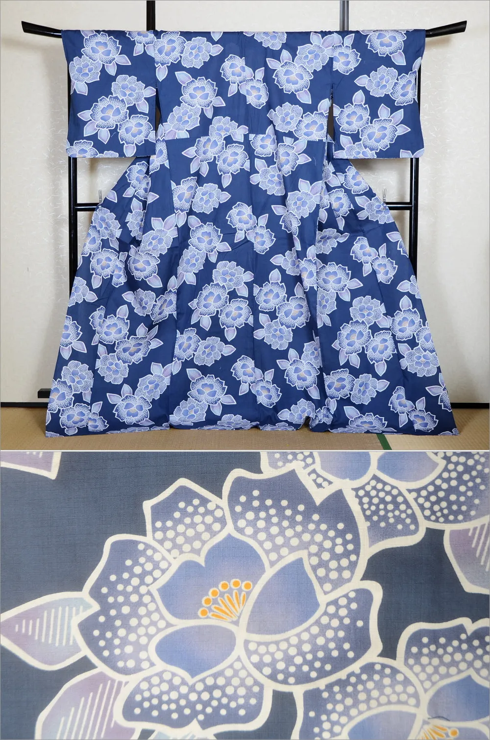 Japanese yukata kimono/ Plus size / P #408 /4L