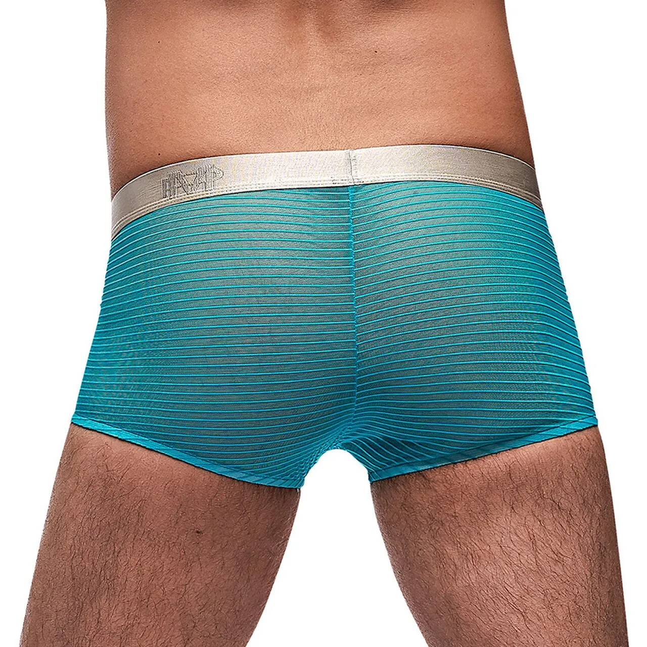 JCSTK - Mens Rib Mini Boxer Shorts Aqua