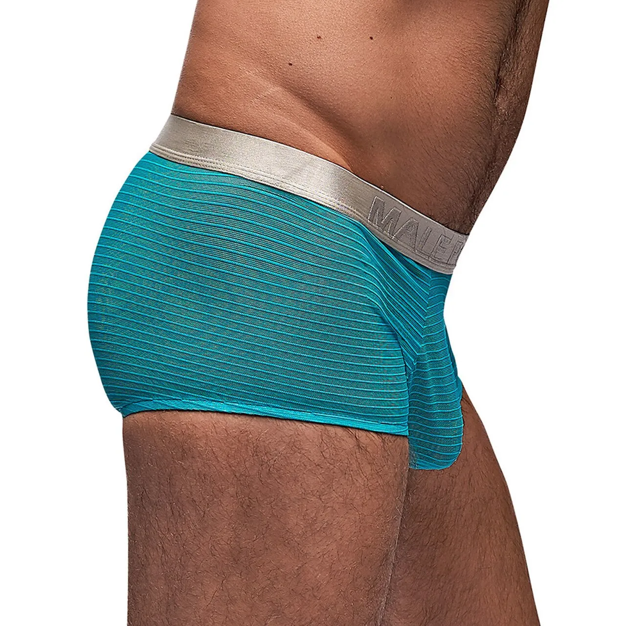 JCSTK - Mens Rib Mini Boxer Shorts Aqua