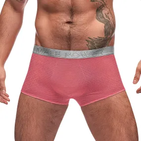 JCSTK - Mens Rib Mini Boxer Shorts Coral