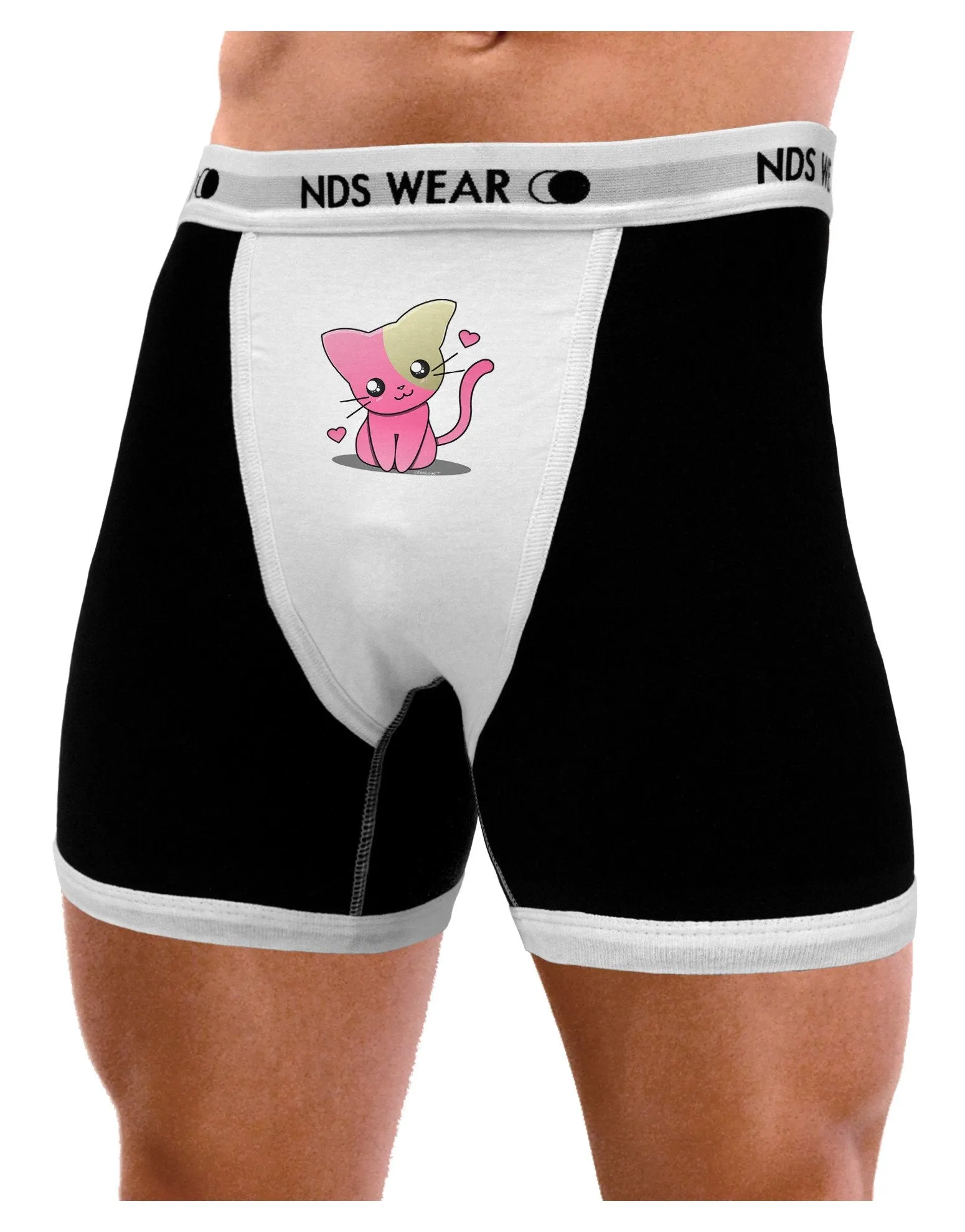 Kawaii Kitty Mens Boxer Brief Underwear