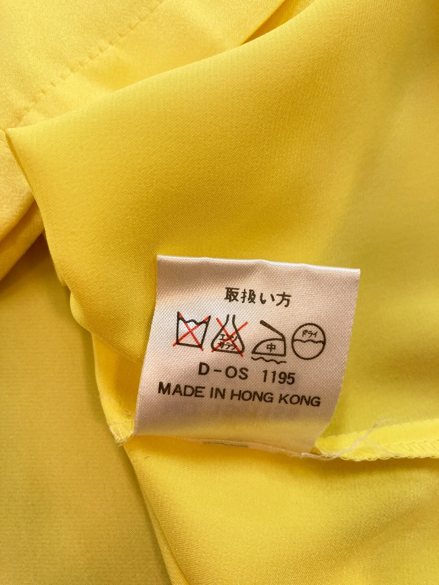 Kenzo Club yellow polyester cropped satin shirt - size 38