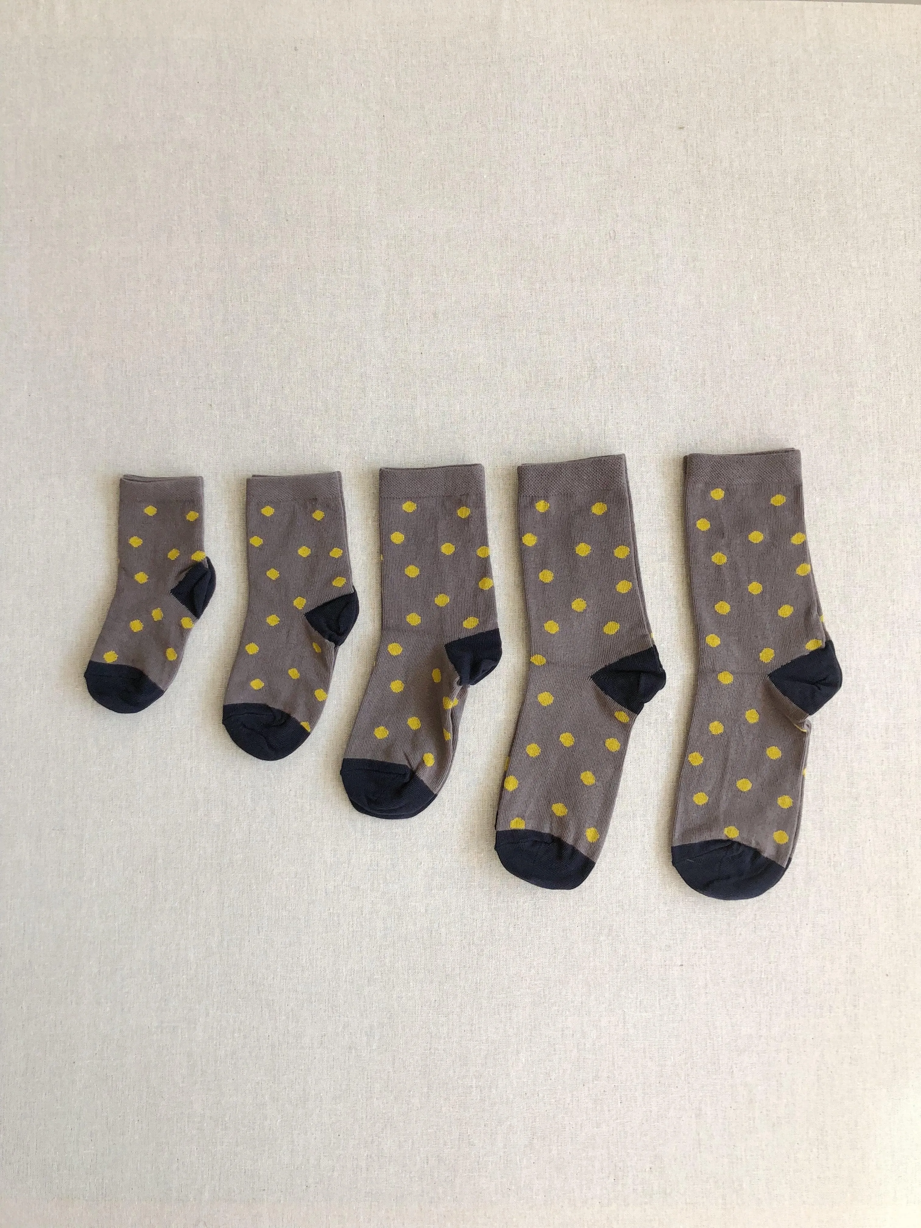 kids crew sock in spotted graphite