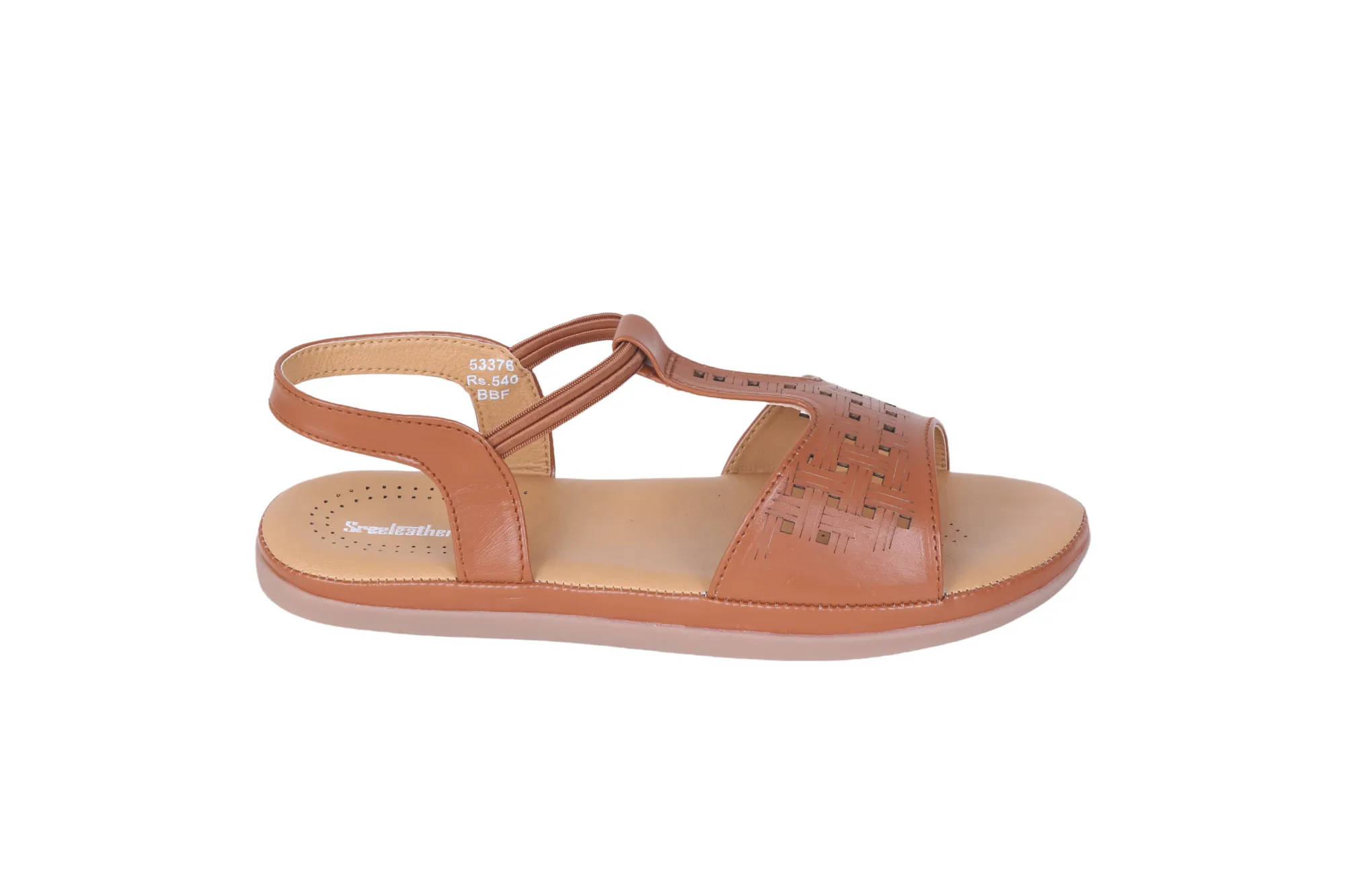 Ladies Flat Comfort Sandal 53376