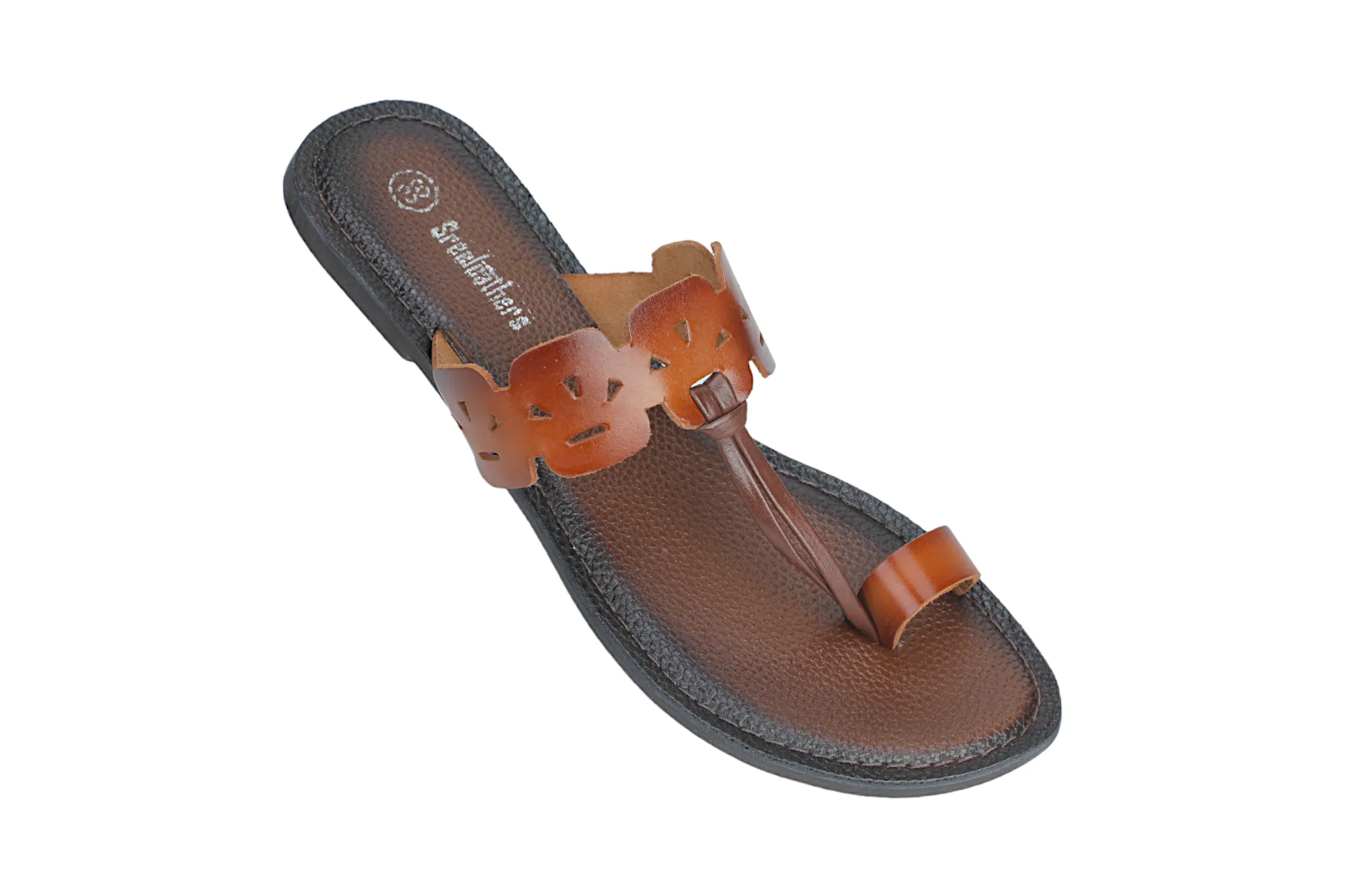 LADIES FLAT LEATHER CHAPPAL 999529