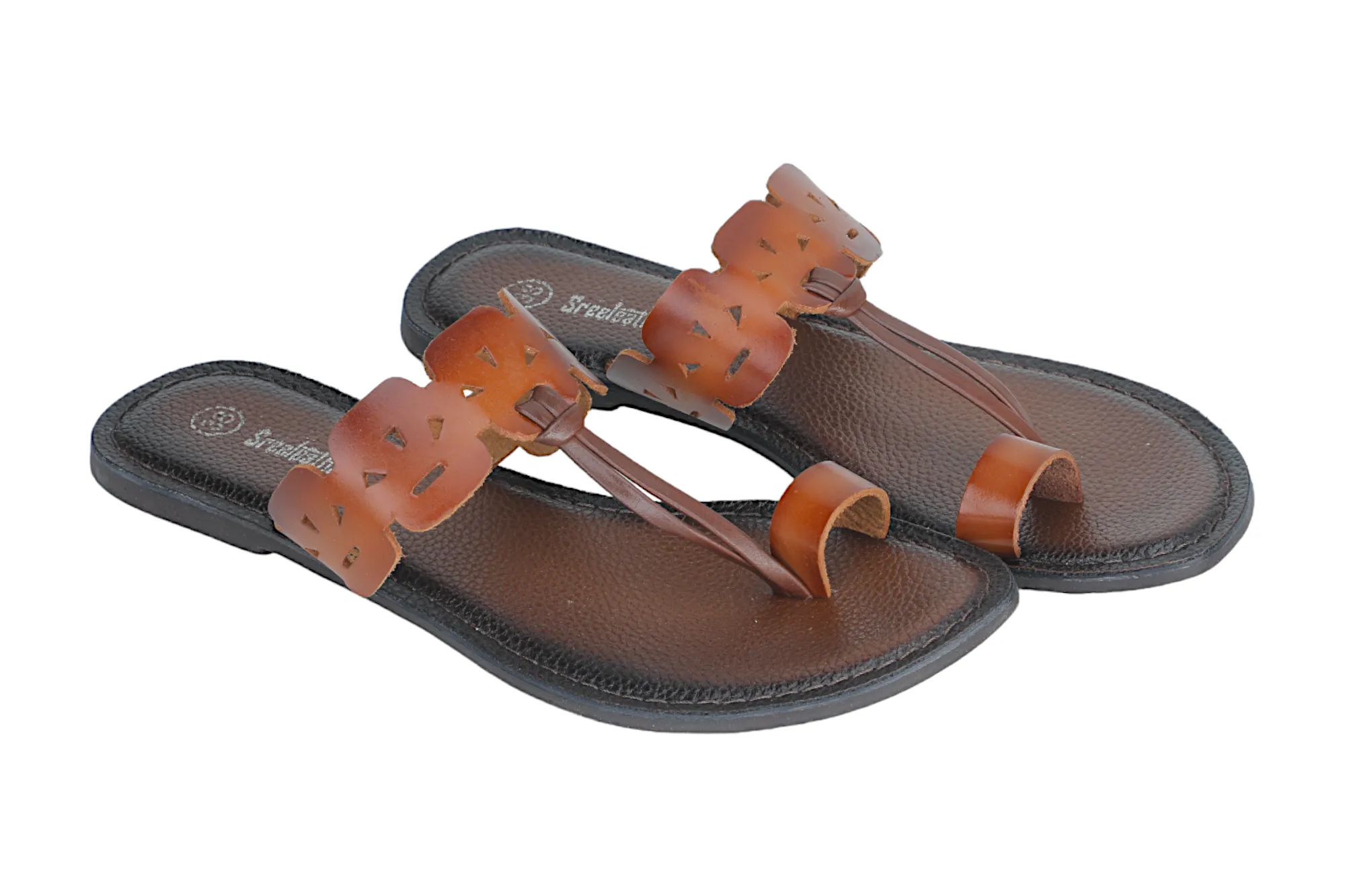 LADIES FLAT LEATHER CHAPPAL 999529