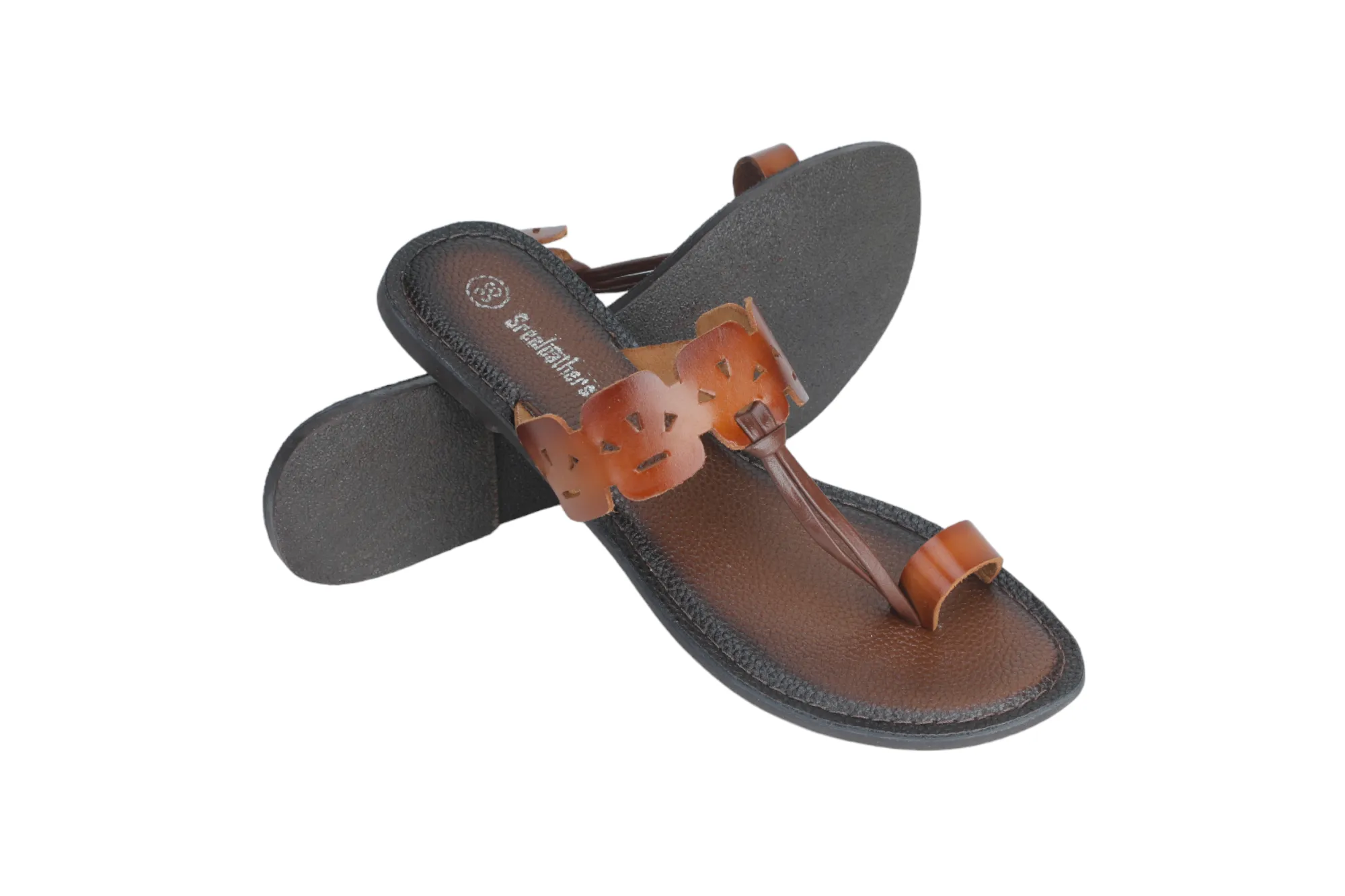 LADIES FLAT LEATHER CHAPPAL 999529