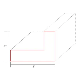 Laminate Molded Filler (2 x 3 x 3/4 x 96)