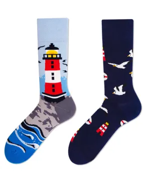 Lighthouse Seagull Socks