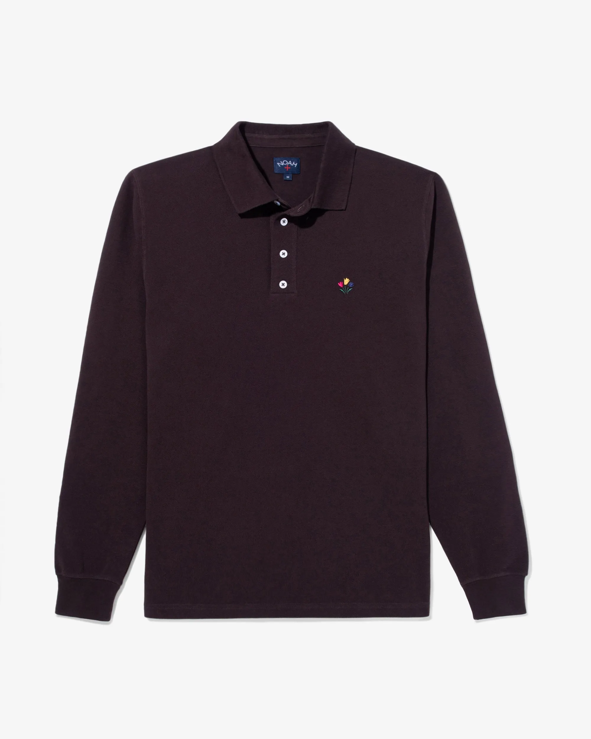 Long Sleeve Pique Polo