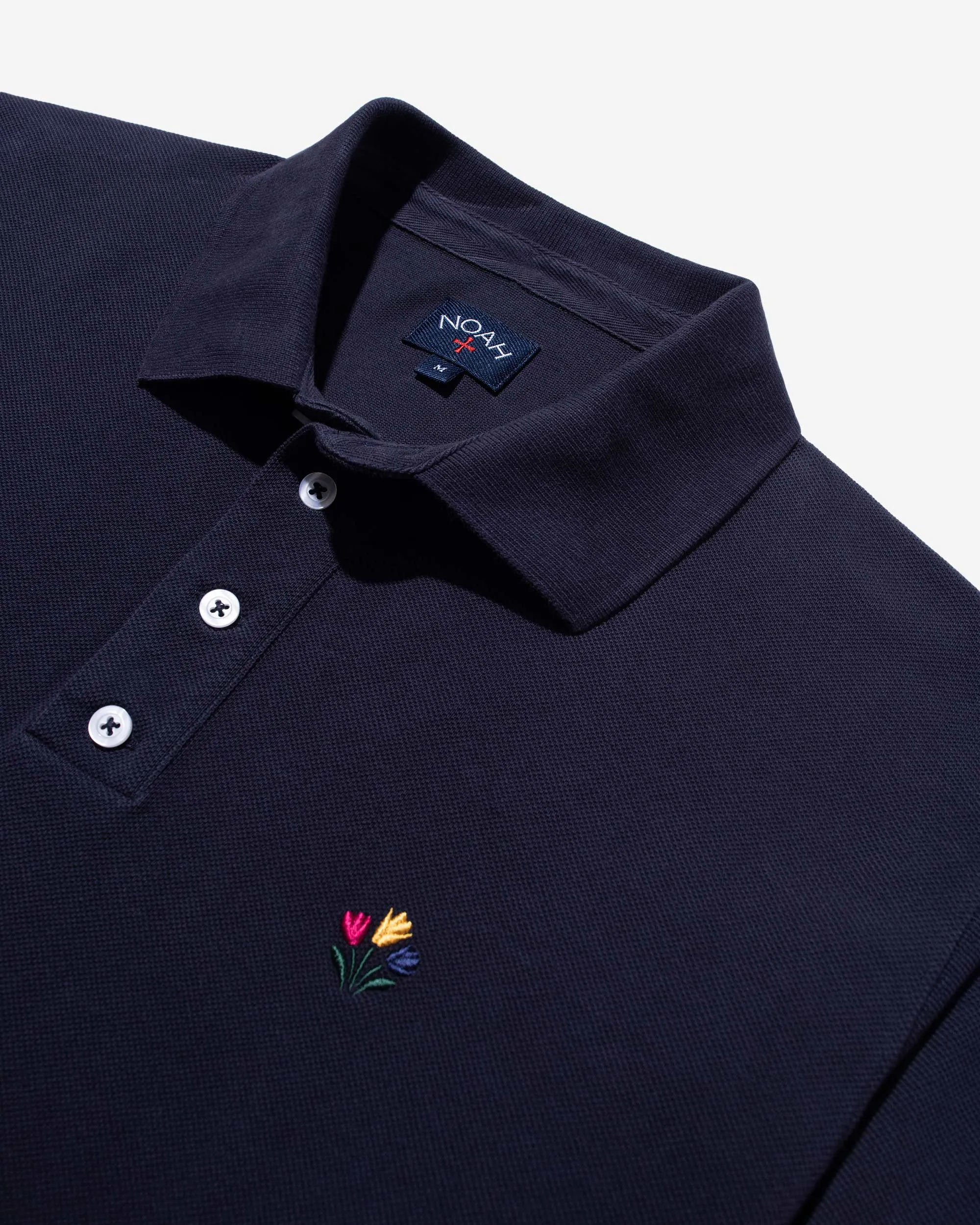 Long Sleeve Pique Polo