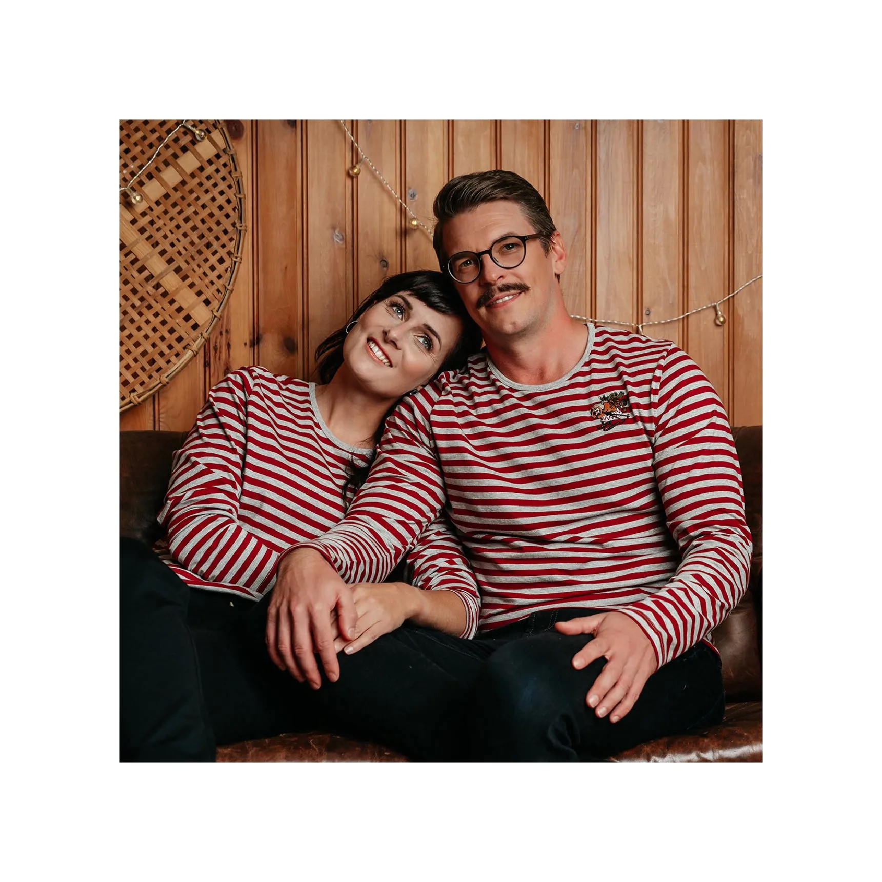 Long Sleeved Stripe T-Shirt Hemulen Red