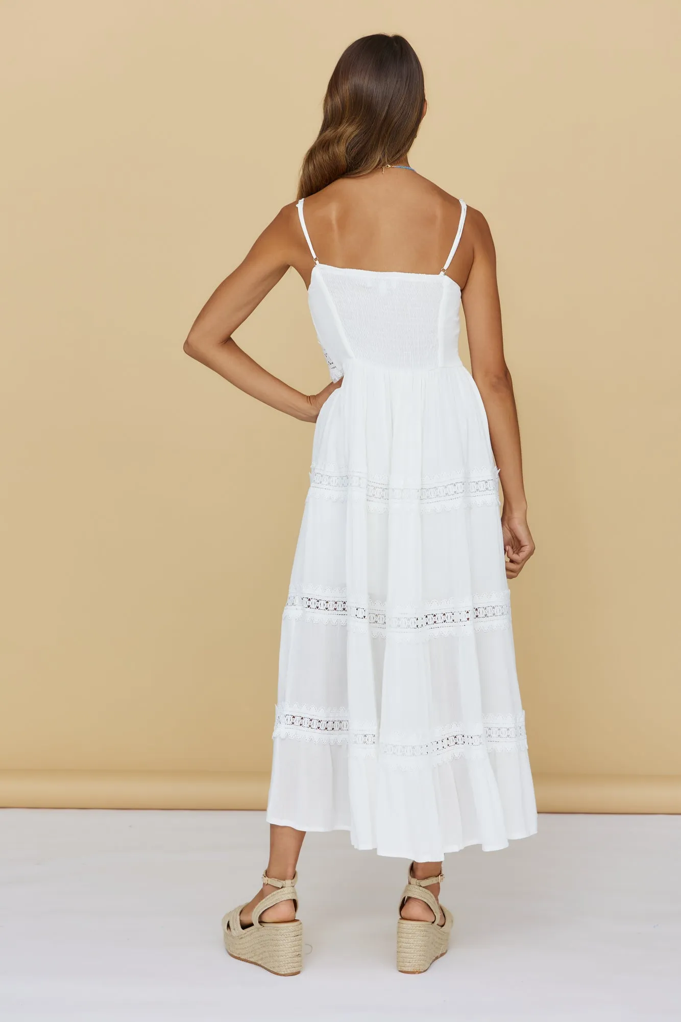 Looking For Something Maxi Dress White