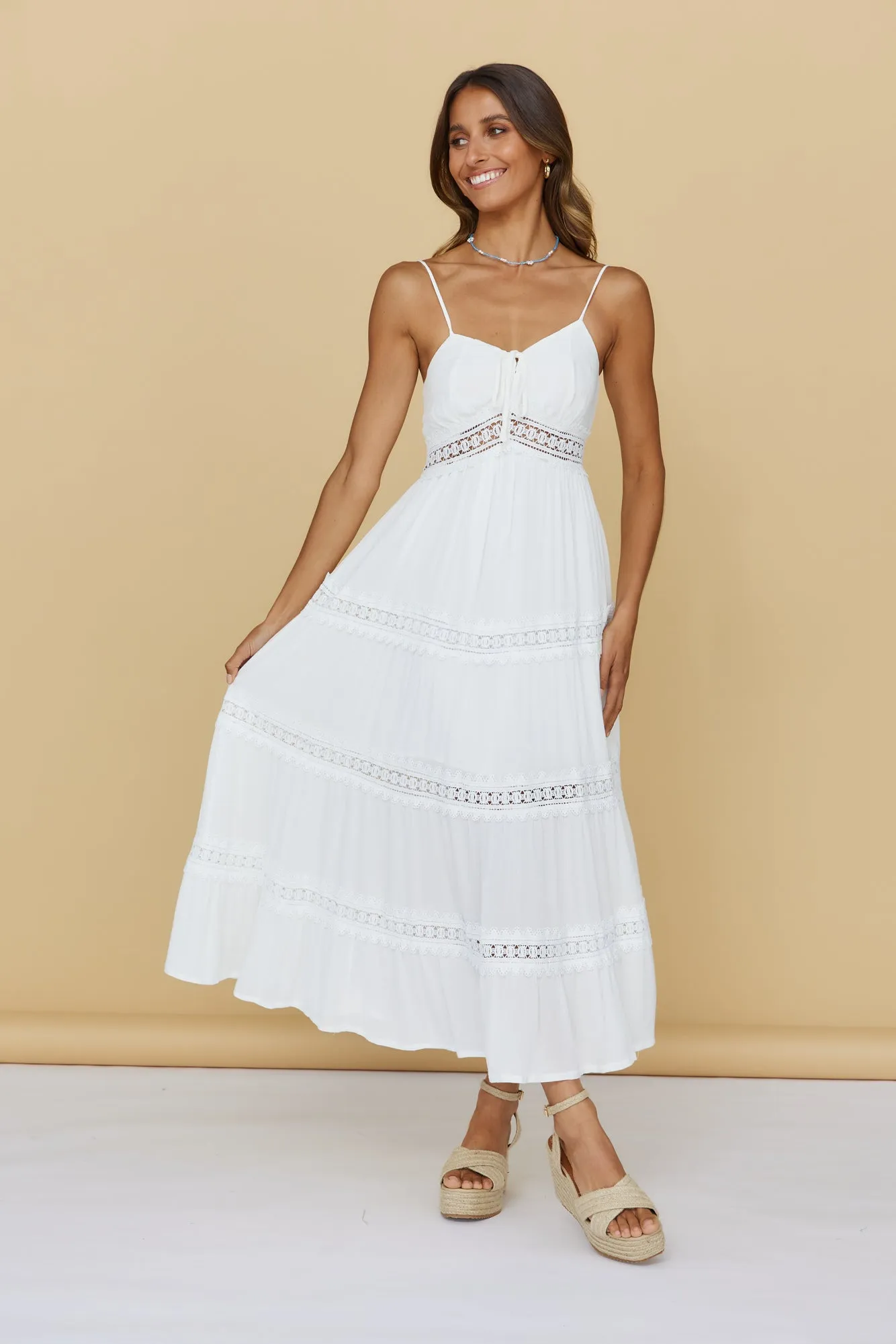 Looking For Something Maxi Dress White