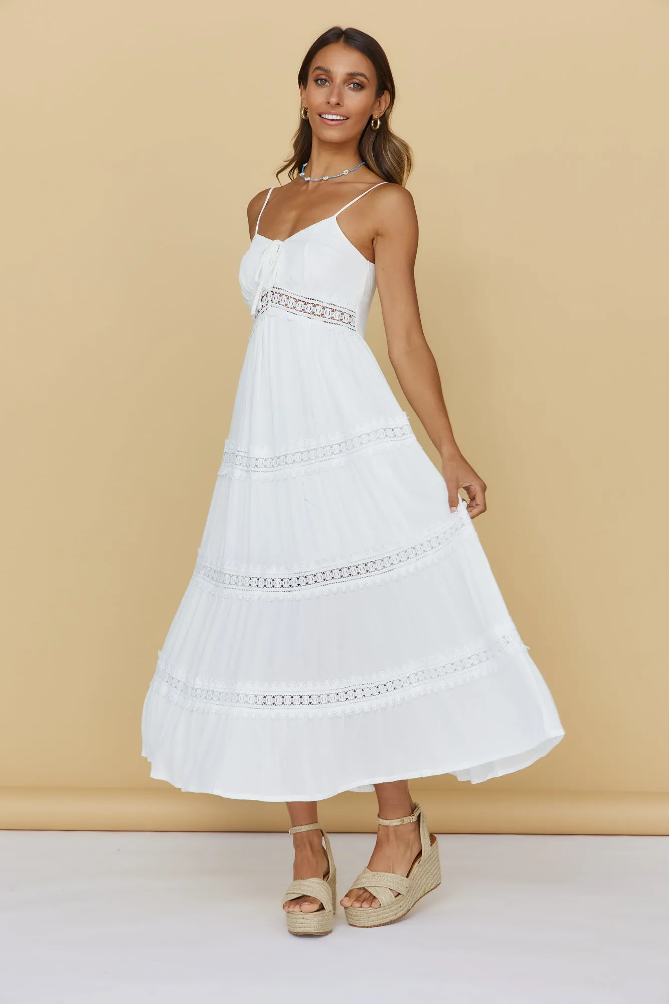 Looking For Something Maxi Dress White