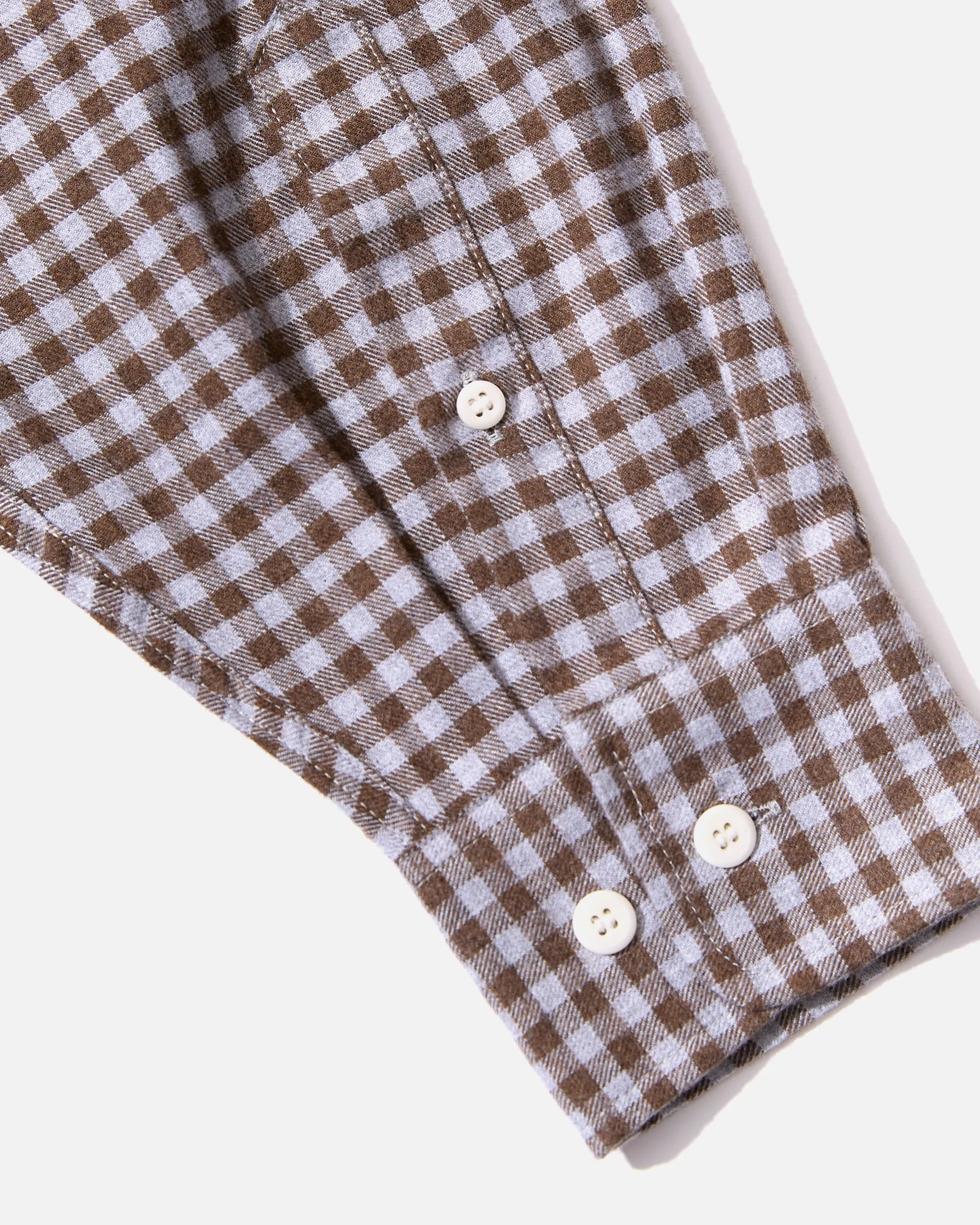 Loose Ole Shirt - Brown Grey Flannel