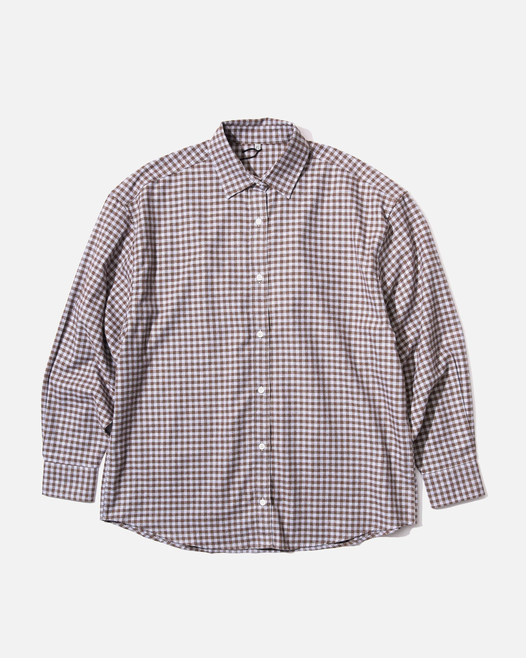 Loose Ole Shirt - Brown Grey Flannel