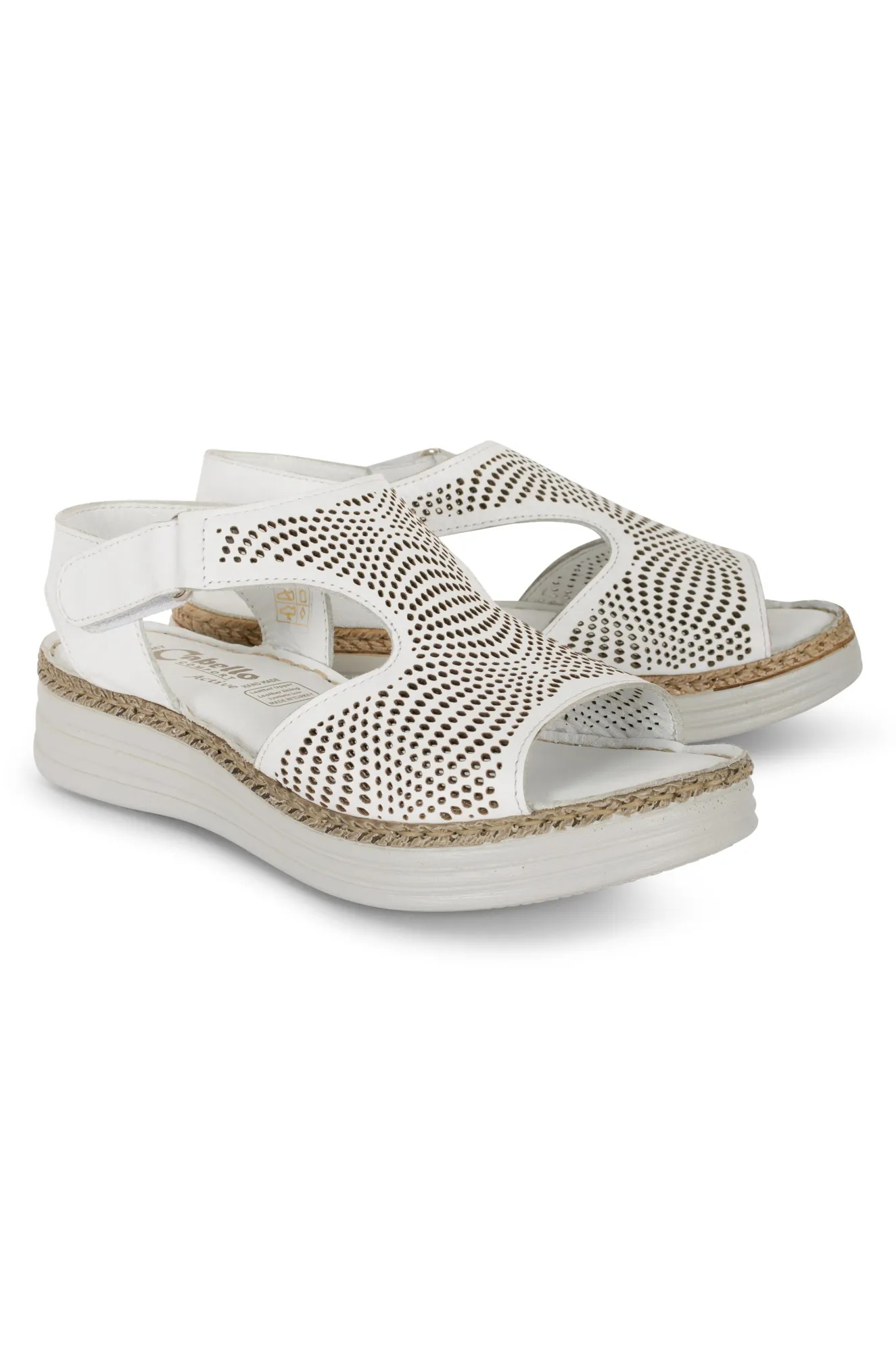 Made in Turkey Leather Sandal | WHITE | REMY YY