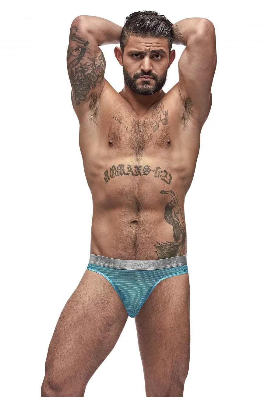 Male Power 442-252 Mesh Rib Sexy Thongs