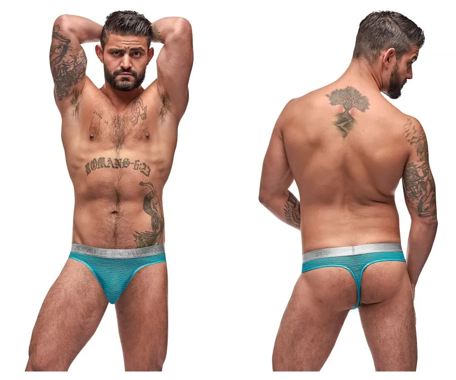 Male Power 442-252 Mesh Rib Sexy Thongs