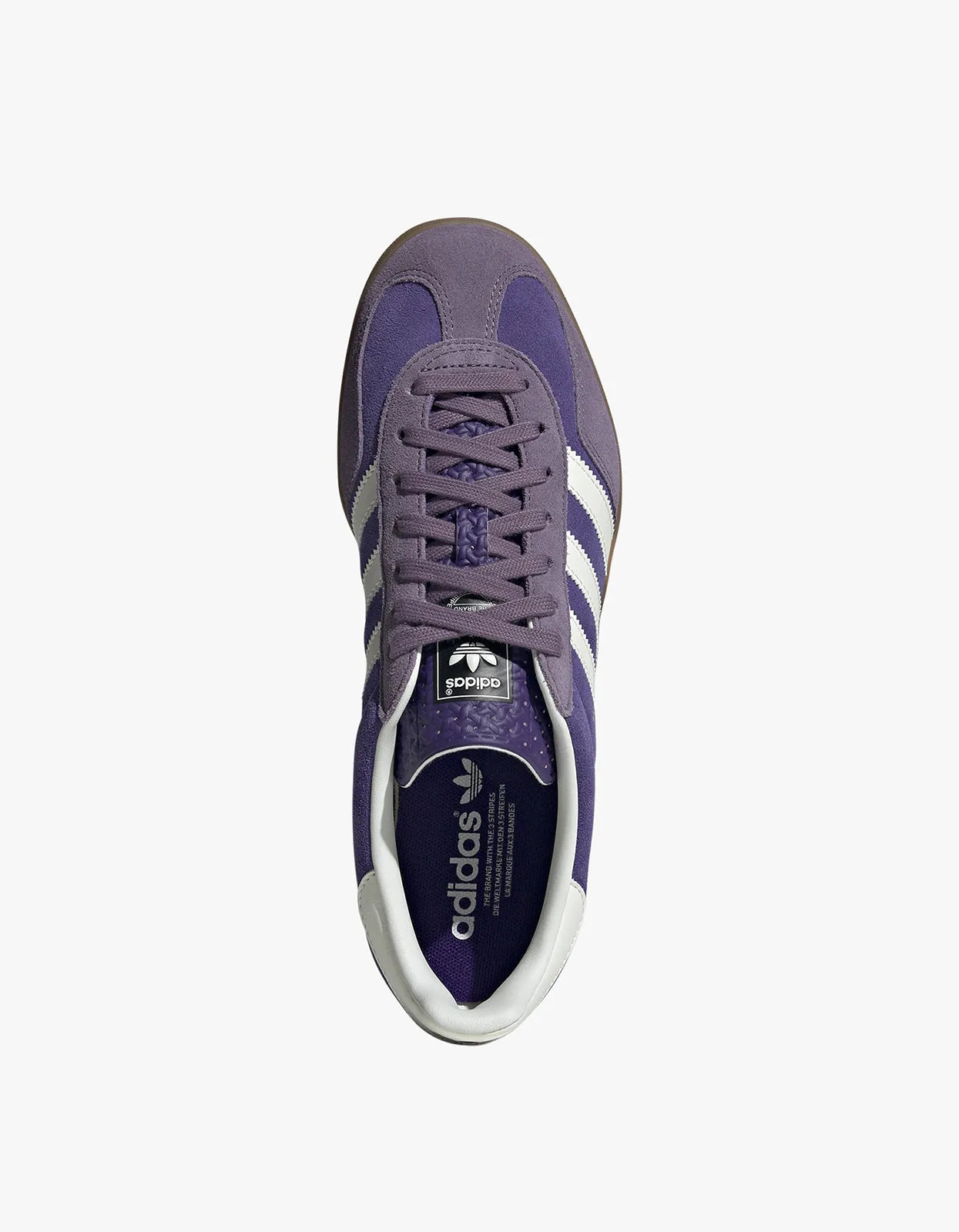 Mens Gazelle Indoor - Collegiate Purple/Cloud White/Shadow Violet