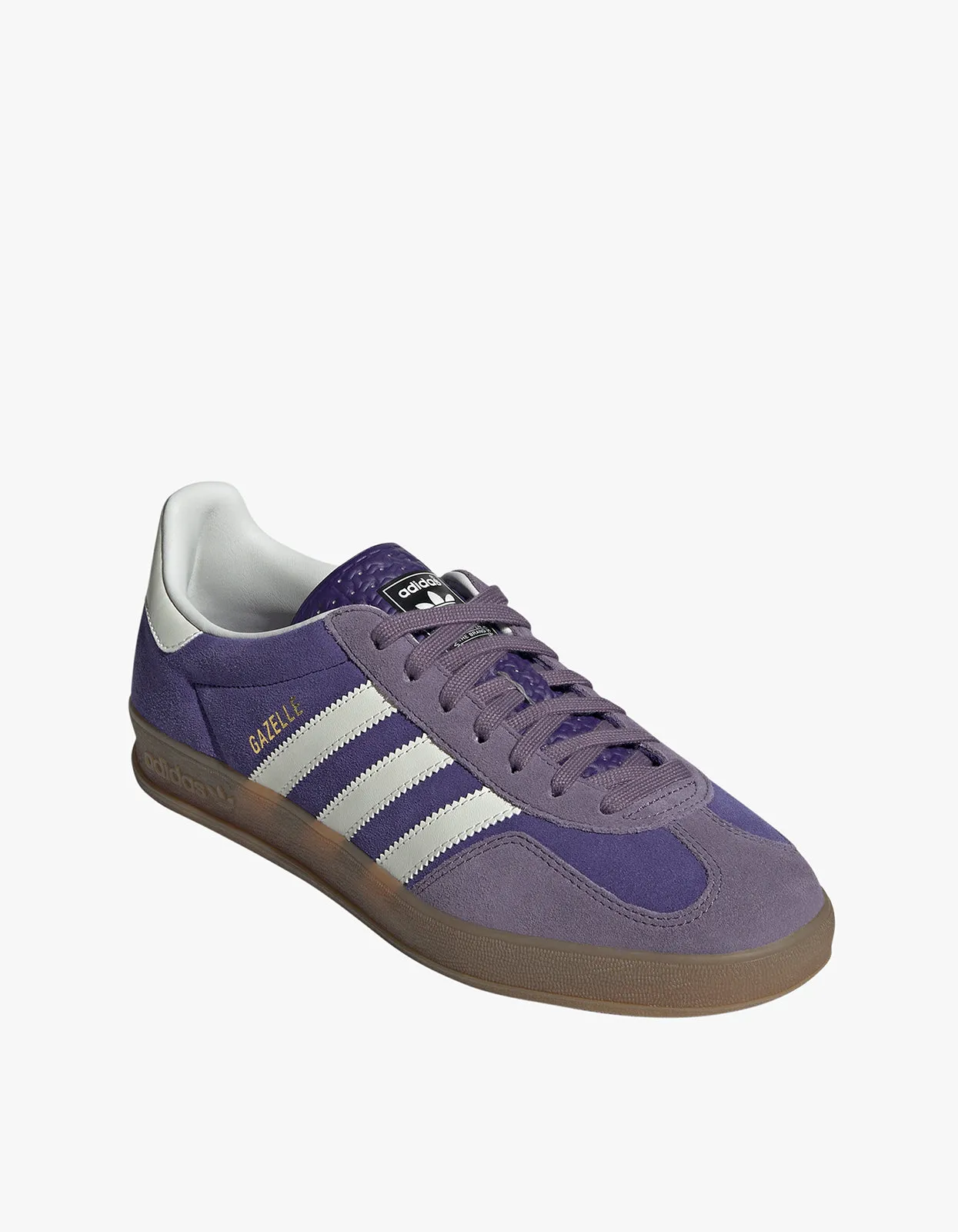 Mens Gazelle Indoor - Collegiate Purple/Cloud White/Shadow Violet