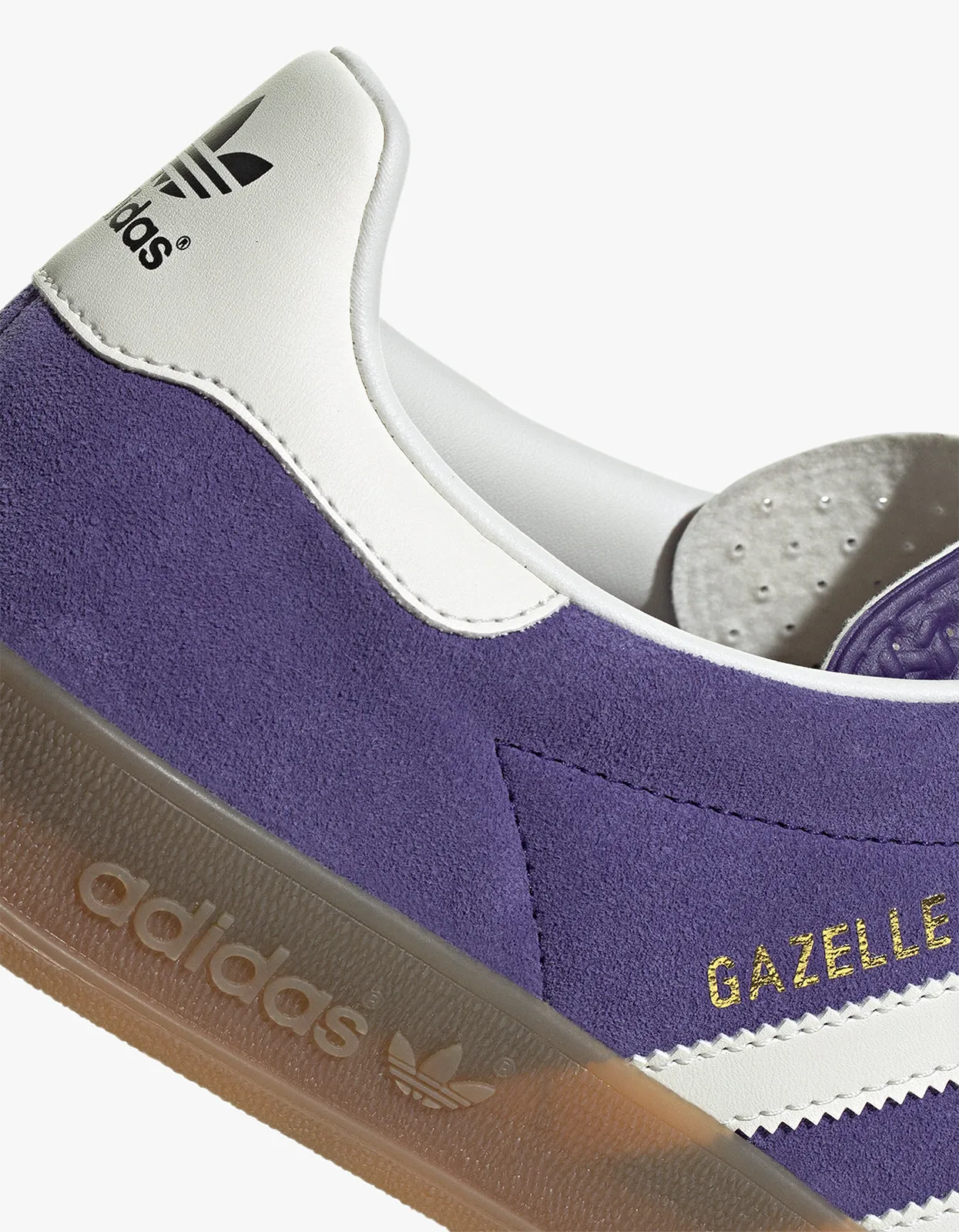 Mens Gazelle Indoor - Collegiate Purple/Cloud White/Shadow Violet