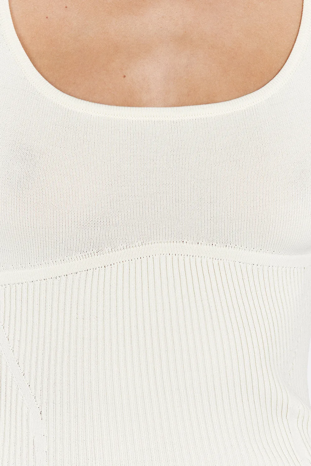 MILO LEMON SLEEVELESS KNIT TOP