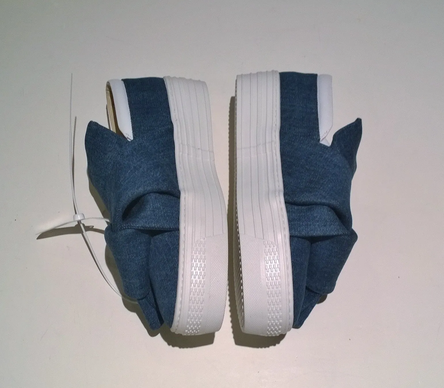 N°21 Bow Sneakers Denim Slip On Skate Shoes Numeroventuno