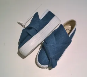 N°21 Bow Sneakers Denim Slip On Skate Shoes Numeroventuno