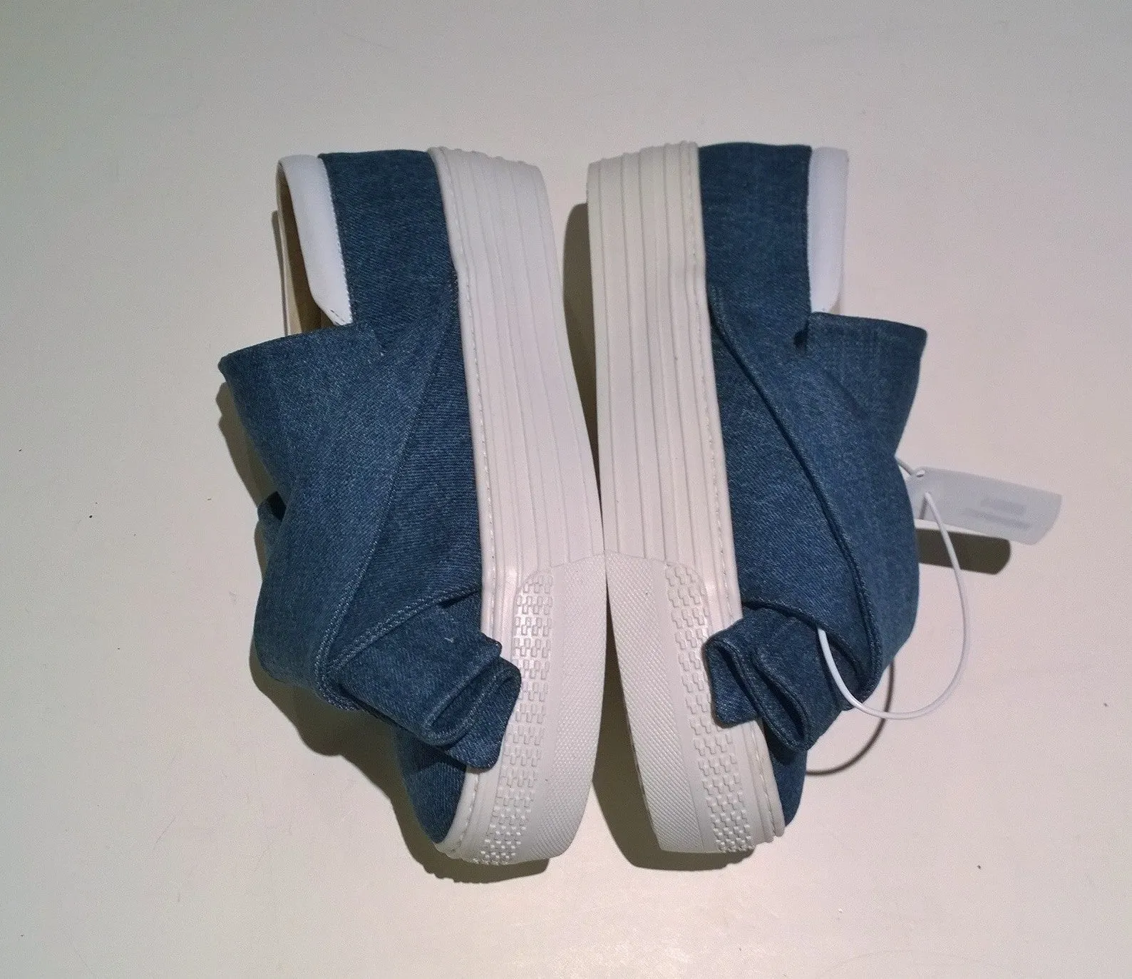 N°21 Bow Sneakers Denim Slip On Skate Shoes Numeroventuno