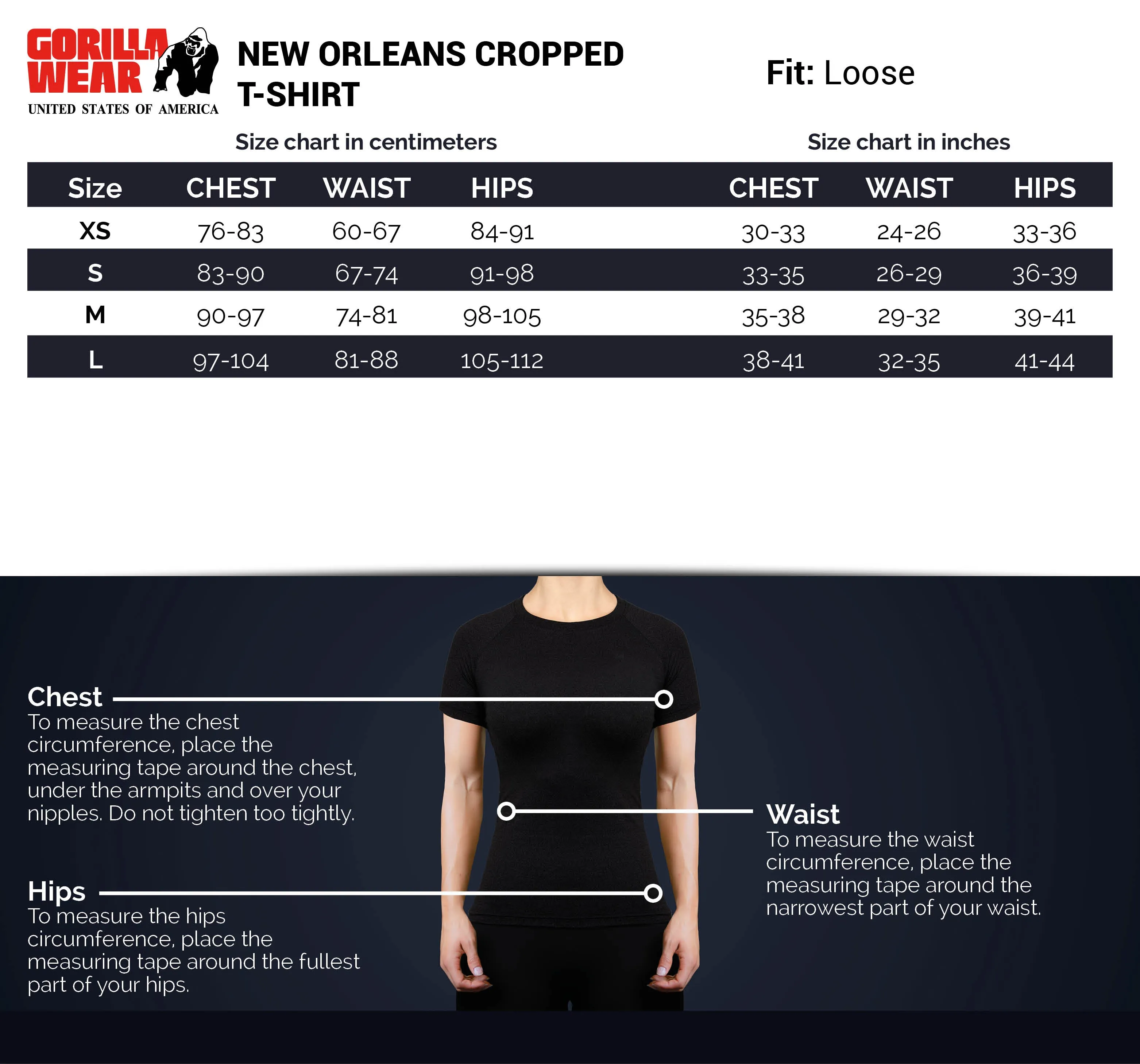 New Orleans Cropped T-shirt - Black