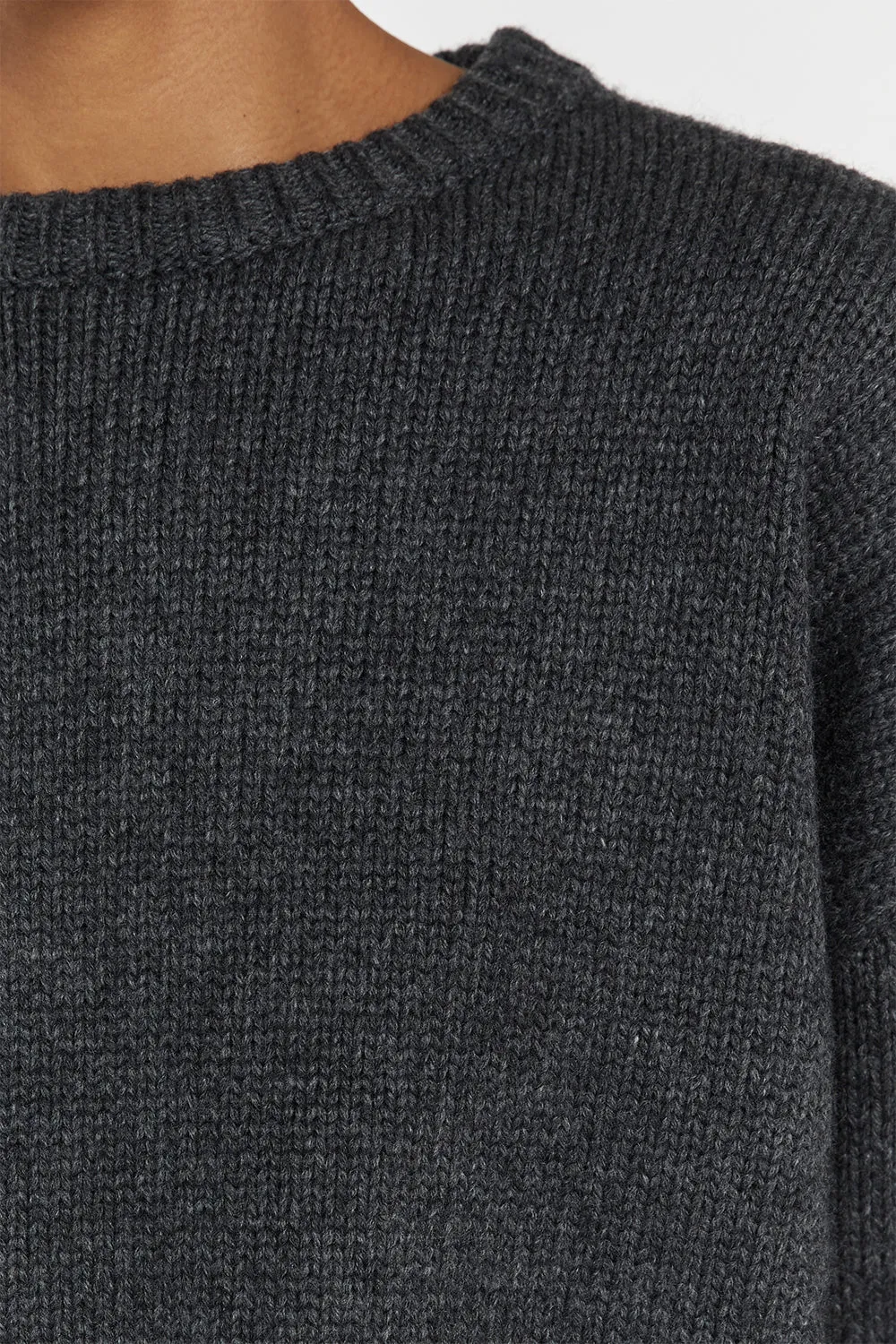 OLIVER CHARCOAL MARLE KNIT JUMPER