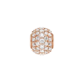 Pavé Orb White Crystal Charm RG