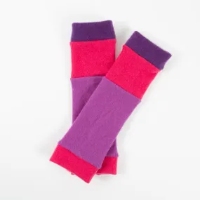 Pink and Purple Cashmere Ankle Warmers