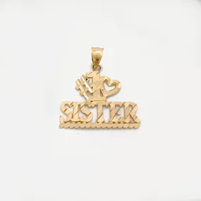 "#1 Sister" Pendant (14K)