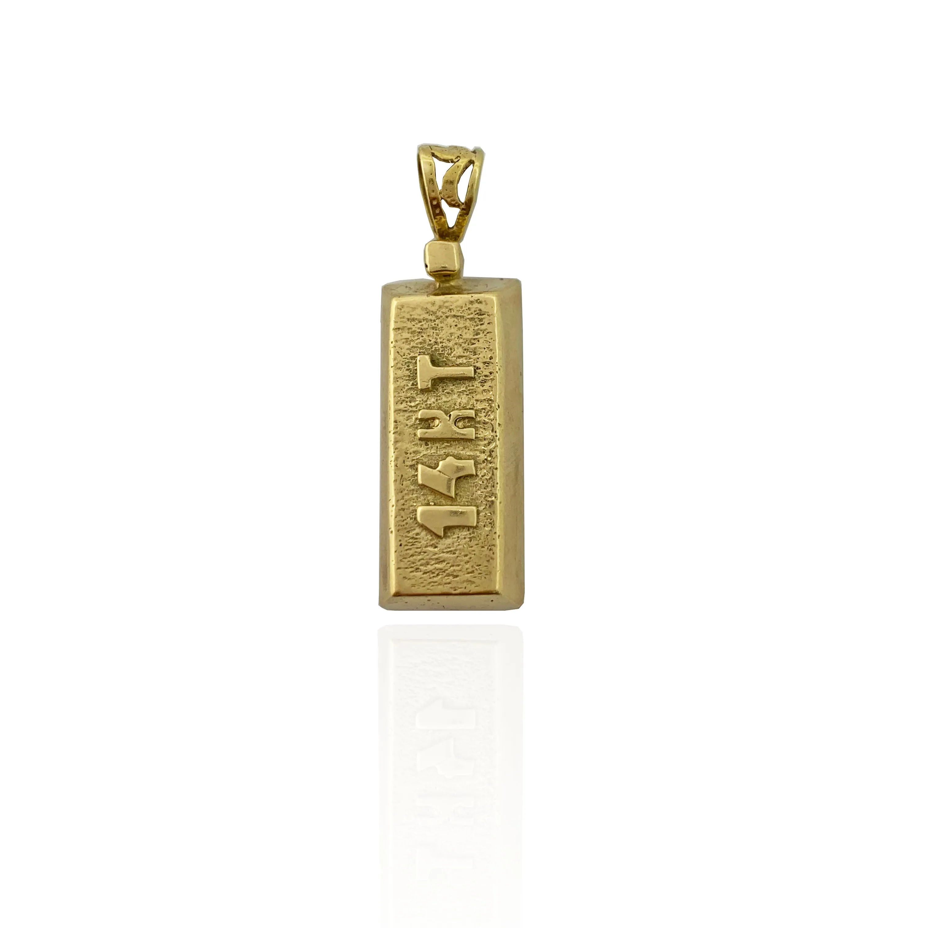 "14 KT" Gold Ingot Pendant (14K)