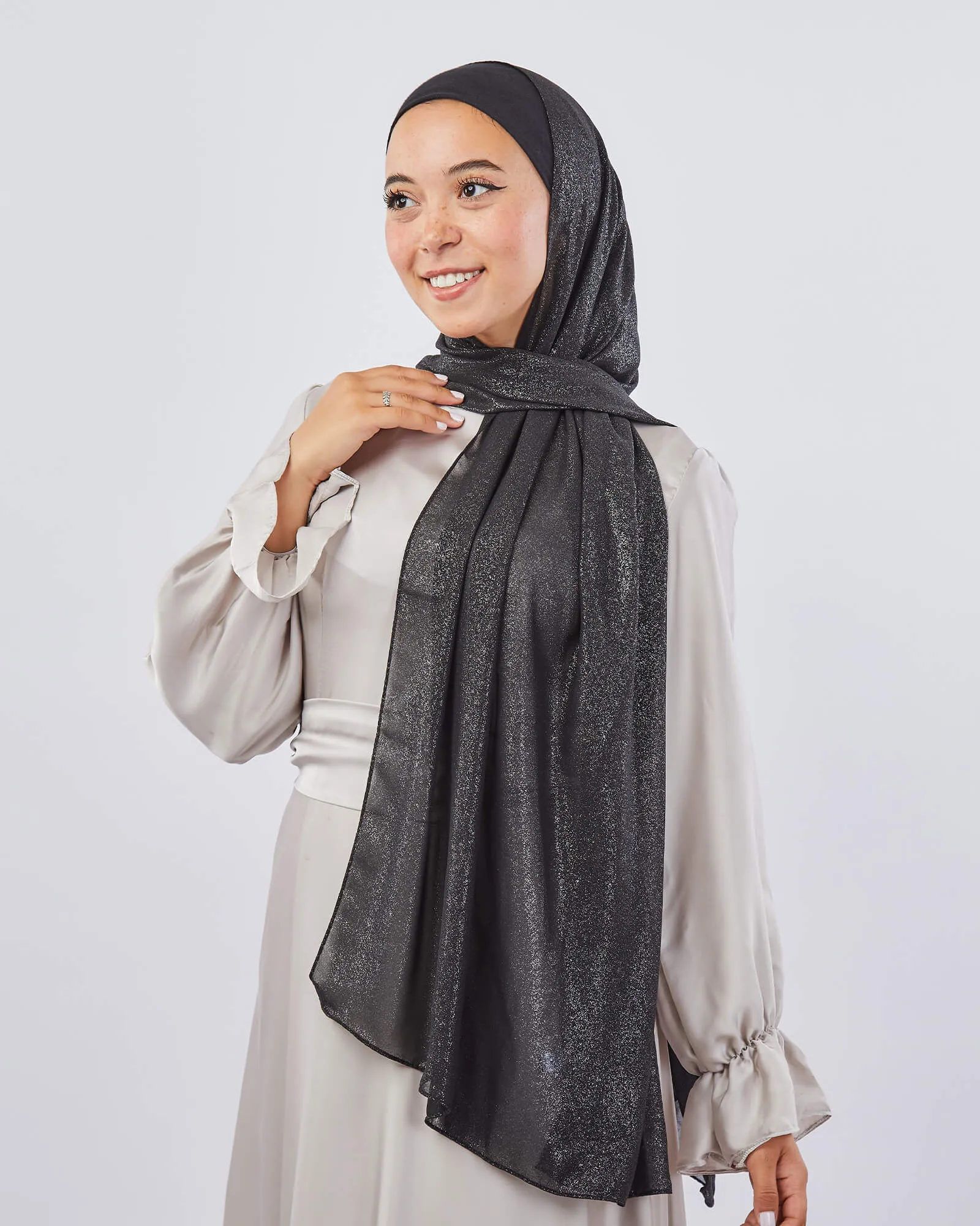 Shimmery Chiffon Scarf