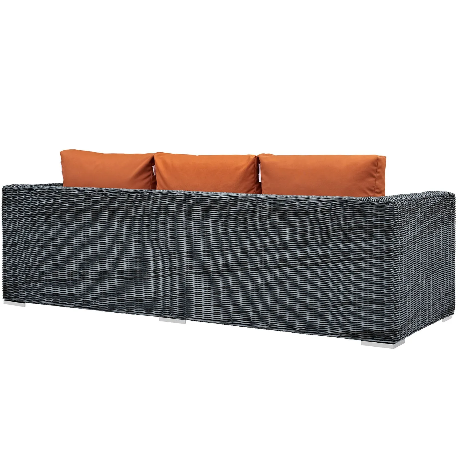 Summon Outdoor Patio Sunbrella Sofa in Canvas