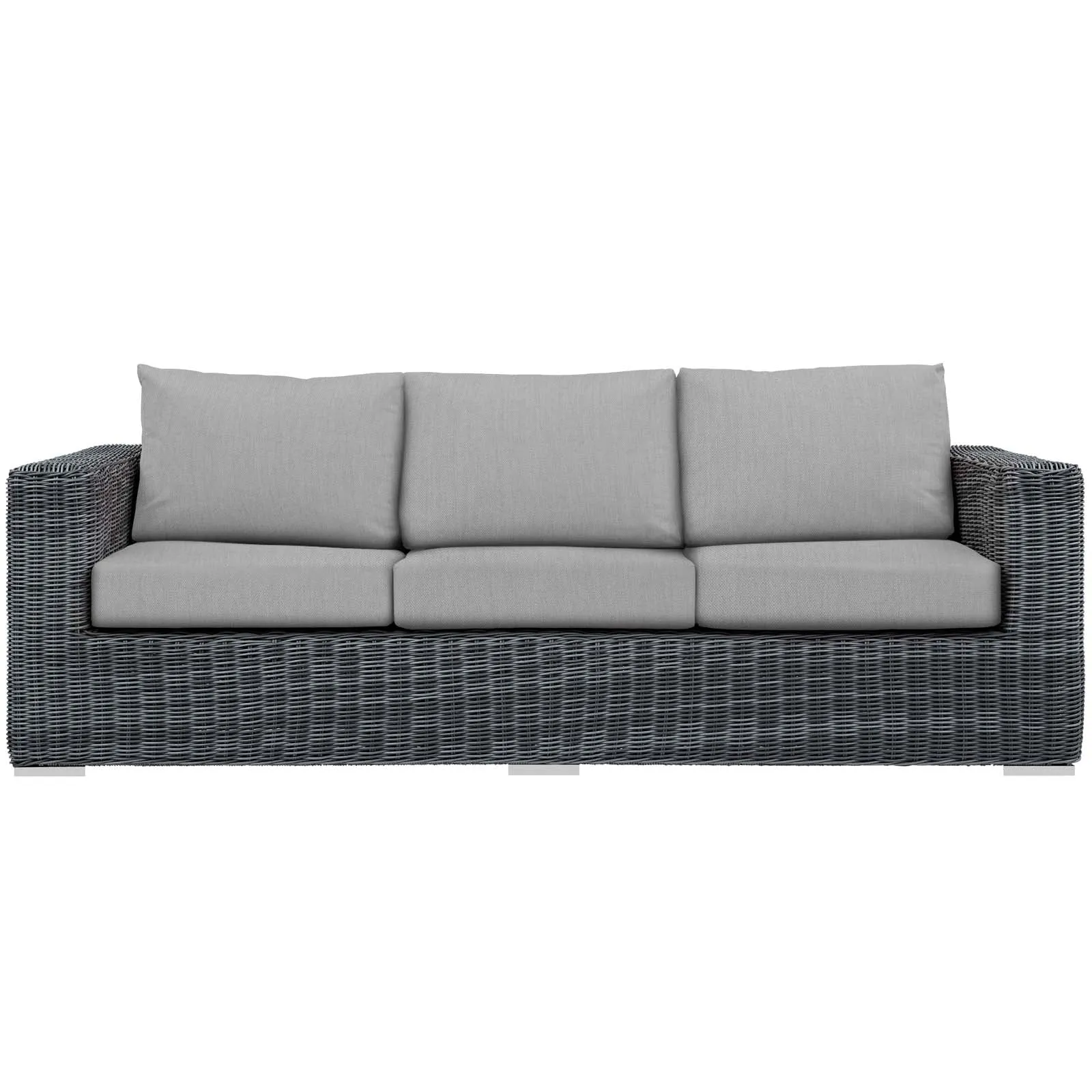 Summon Outdoor Patio Sunbrella Sofa in Canvas